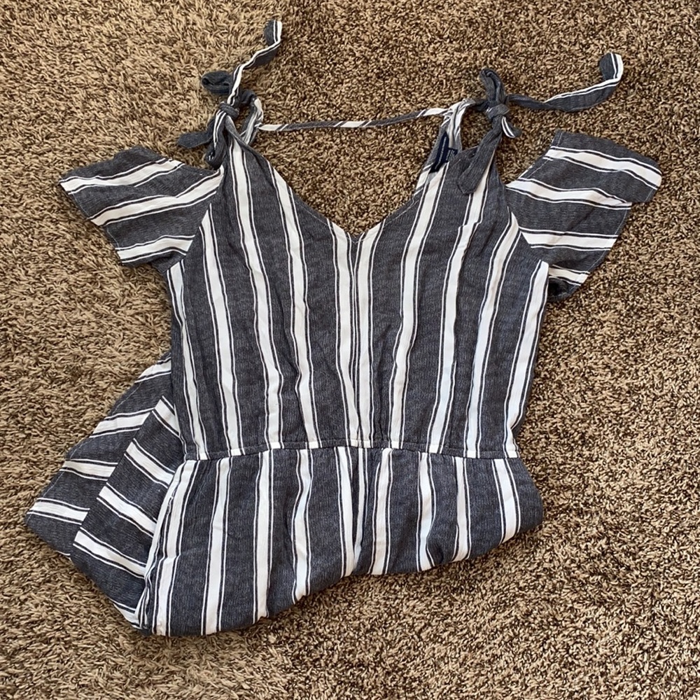 American Eagle Striped Romper